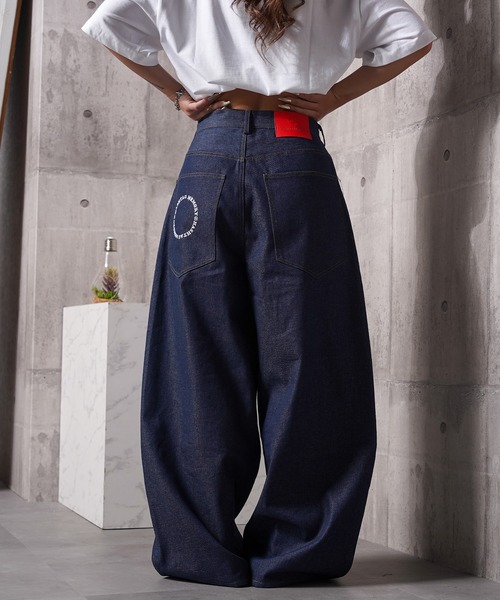 #MEMORY(メモリー)の「【MEMORY】ボタンフライ バレルレッグ ジーンズ / Button fly barrel leg jeans(デニムパンツ・メンズ・ブラック/ネイビー・S/M/L)」の21枚目の写真
