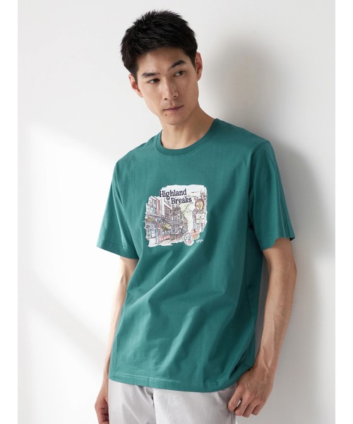 McGREGOR(マックレガー)の「スコティッシュプリントTシャツ(Tシャツ/カットソー・メンズ・アイボリー/ネイビー/グリーン系その他・M/L)」の2枚目の写真