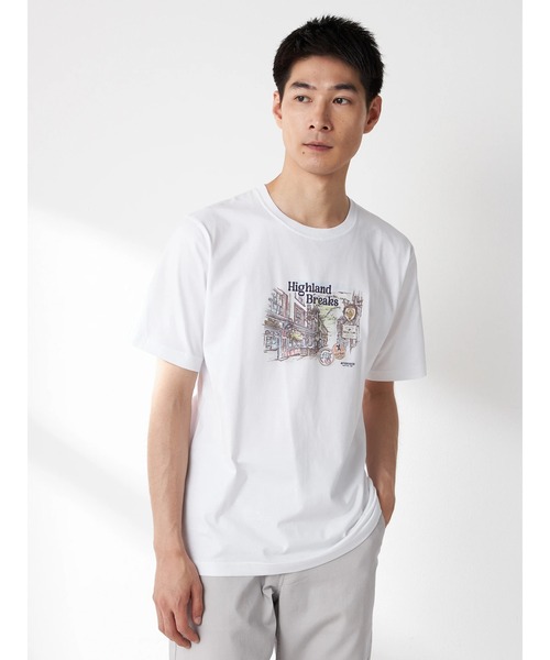 McGREGOR(マックレガー)の「スコティッシュプリントTシャツ(Tシャツ/カットソー・メンズ・アイボリー/ネイビー/グリーン系その他・M/L)」の1枚目の写真