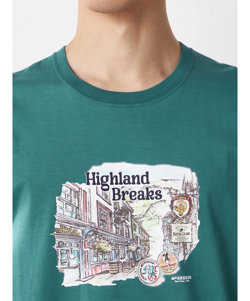 McGREGOR(マックレガー)の「スコティッシュプリントTシャツ(Tシャツ/カットソー・メンズ・アイボリー/ネイビー/グリーン系その他・M/L)」の8枚目の写真