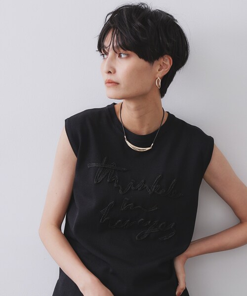 OPAQUE.CLIP(オペークドットクリップ)の「メタルバー×コードネックレス(ネックレス・レディース・シルバー/ゴールド・00)」の7枚目の写真