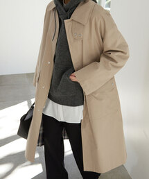 値下げ可能♡【slobe iena】　ロングステンカラーコート スーパー160ダブルフェイスステンカラーコート（ステンカラー