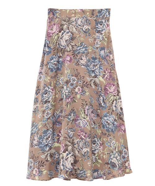 YECCA VECCA（イェッカヴェッカ）の「ゴブラン柄フレアスカート（スカート・レディース・キャメル/ベージュ・M/S）」の21枚目の写真