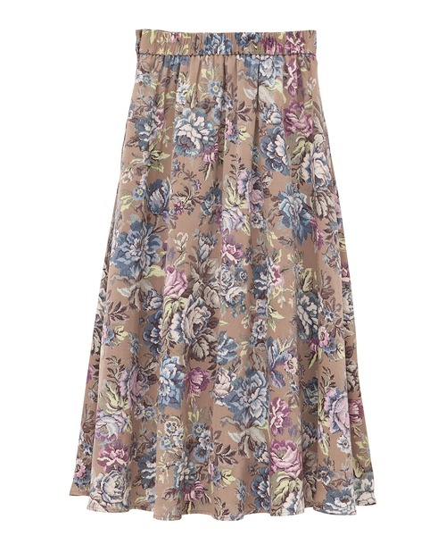 YECCA VECCA（イェッカヴェッカ）の「ゴブラン柄フレアスカート（スカート・レディース・キャメル/ベージュ・M/S）」の22枚目の写真