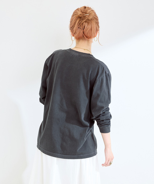 GOOD ROCK SPEED（グッドロックスピード）の「GOOD ROCK SPEED/グッドロックスピード FORD ロンT（Tシャツ/カットソー・レディース・チャコールグレー/ベージュ/ホワイト・FREE）」の10枚目の写真