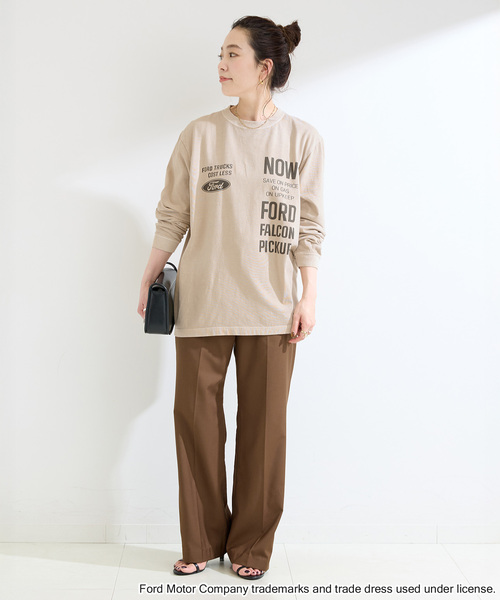 GOOD ROCK SPEED（グッドロックスピード）の「GOOD ROCK SPEED/グッドロックスピード FORD ロンT（Tシャツ/カットソー・レディース・チャコールグレー/ベージュ/ホワイト・FREE）」の19枚目の写真