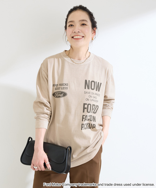 GOOD ROCK SPEED（グッドロックスピード）の「GOOD ROCK SPEED/グッドロックスピード FORD ロンT（Tシャツ/カットソー・レディース・チャコールグレー/ベージュ/ホワイト・FREE）」の22枚目の写真