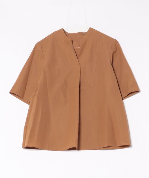 NEWYORKER(ニューヨーカー)の「TCライトタンブラー 5分袖ビブフロントスキッパーシャツ(シャツ/ブラウス・レディース・キャメル/ネイビー・11号/9号)」の17枚目の写真