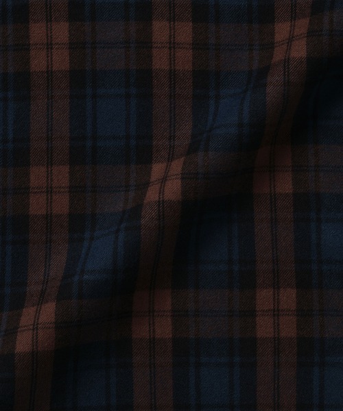 無印良品（ムジルシリョウヒン）の「紳士　両面起毛フランネル長袖シャツ（シャツ/ブラウス・メンズ・ブラウン系/ネイビー系/オフホワイト/ベージュ系/ブラウン/ブルー系/ネイビー・XL/L/M/S）」の12枚目の写真