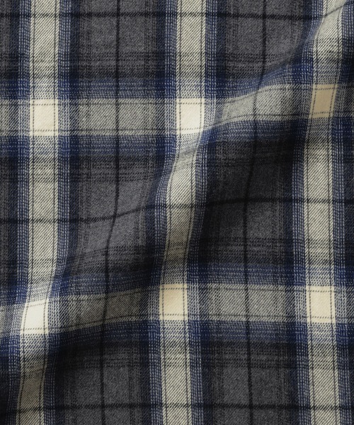 無印良品（ムジルシリョウヒン）の「紳士　両面起毛フランネル長袖シャツ（シャツ/ブラウス・メンズ・ブラウン系/ネイビー系/オフホワイト/ベージュ系/ブラウン/ブルー系/ネイビー・XL/L/M/S）」の17枚目の写真
