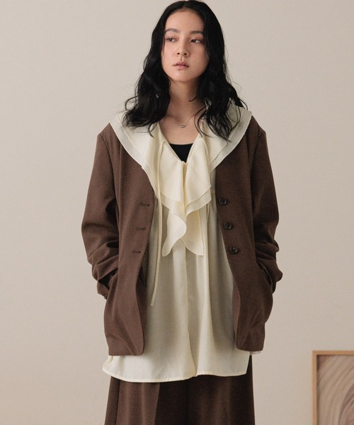 LOWRYS FARM（ローリーズファーム）｜テーラードジャケット（ブラウン