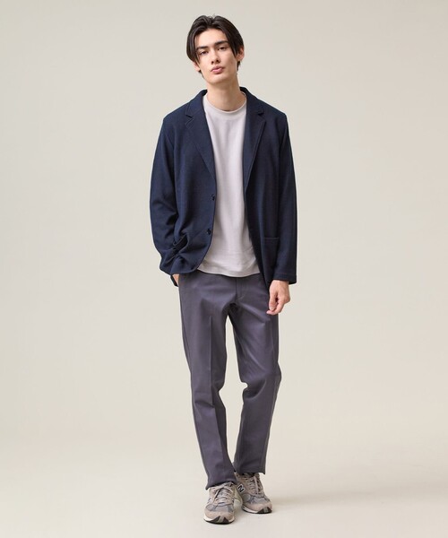 J.PRESS(ジェイプレス)の「【KANEMASA JERSEY】ツイステッドスムース カットジャケット(カーディガン/ボレロ・メンズ・ブラウン系/ネイビー系・X-LARGE/LARGE/MEDIUM)」の3枚目の写真