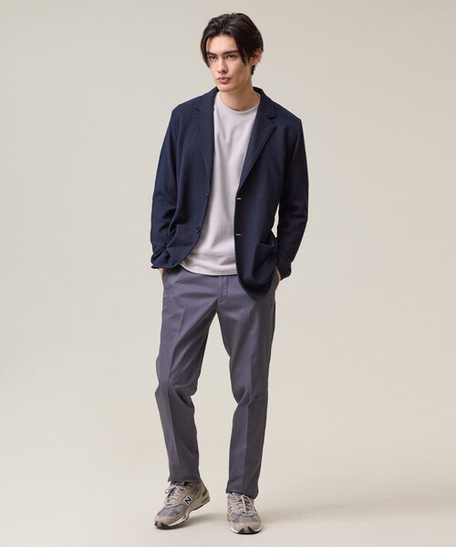 J.PRESS(ジェイプレス)の「【KANEMASA JERSEY】ツイステッドスムース カットジャケット(カーディガン/ボレロ・メンズ・ブラウン系/ネイビー系・X-LARGE/LARGE/MEDIUM)」の5枚目の写真
