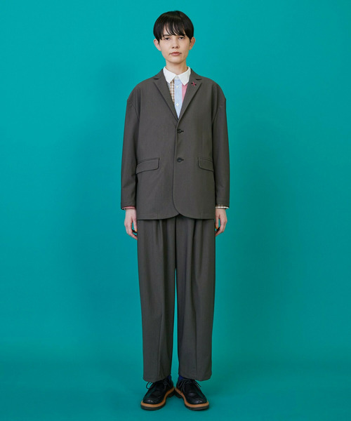 FRAPBOIS(フラボア)の「クールタッチ ジャケット(テーラードジャケット・レディース・ブラック/チャコールグレー・1/2)」の12枚目の写真