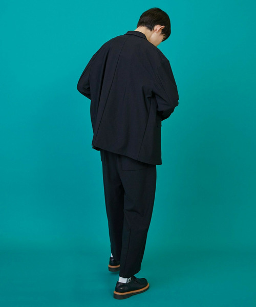 FRAPBOIS(フラボア)の「クールタッチ ジャケット(テーラードジャケット・レディース・ブラック/チャコールグレー・1/2)」の19枚目の写真