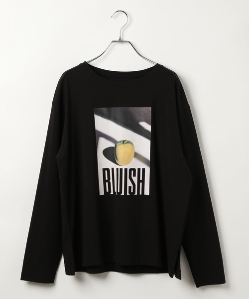 BAYFLOW（ベイフロー）の「[柔らかな肌ざわり]スムースタッチプリント長袖Tシャツ / ロンT（Tシャツ/カットソー・レディース・オフホワイト/グレー/ブラック/ブラウン/チャコール/ホワイト・SMALL/MEDIUM）」の13枚目の写真