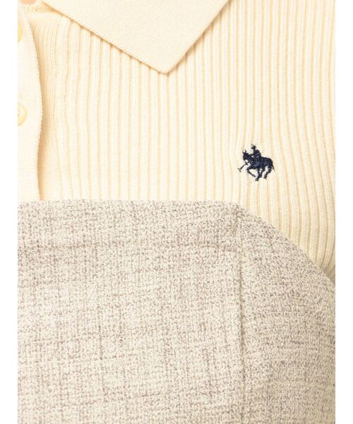 POLO BCS（ポロ ビーシーエス）の「【POLO BCSコラボ】カラーネックニットドッキングワンピース（ワンピース・レディース・ネイビー/チャコールグレー/ブルー/アイボリー/ピンク・SMALL/MEDIUM）」の19枚目の写真