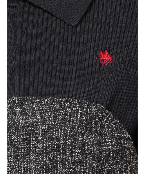 POLO BCS（ポロ ビーシーエス）の「【POLO BCSコラボ】カラーネックニットドッキングワンピース（ワンピース・レディース・ネイビー/チャコールグレー/ブルー/アイボリー/ピンク・SMALL/MEDIUM）」の22枚目の写真