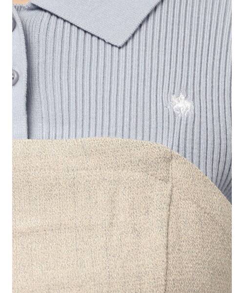 POLO BCS（ポロ ビーシーエス）の「【POLO BCSコラボ】カラーネックニットドッキングワンピース（ワンピース・レディース・ネイビー/チャコールグレー/ブルー/アイボリー/ピンク・SMALL/MEDIUM）」の11枚目の写真