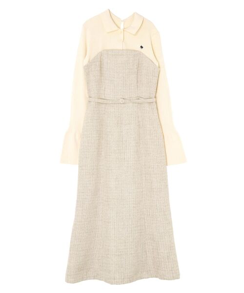 POLO BCS（ポロ ビーシーエス）の「【POLO BCSコラボ】カラーネックニットドッキングワンピース（ワンピース・レディース・ネイビー/チャコールグレー/ブルー/アイボリー/ピンク・SMALL/MEDIUM）」の12枚目の写真