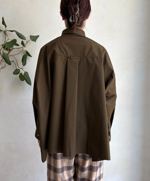 DouDou(ドゥドゥ)の「ポンチョブラウス(シャツ/ブラウス・レディース・ブルー/チャコールグレー/カーキ・FREE)」の14枚目の写真