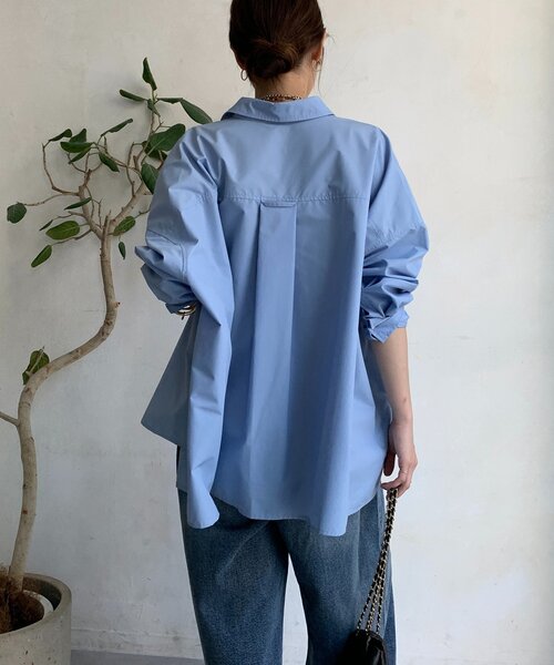 DouDou(ドゥドゥ)の「ポンチョブラウス(シャツ/ブラウス・レディース・ブルー/チャコールグレー/カーキ・FREE)」の10枚目の写真