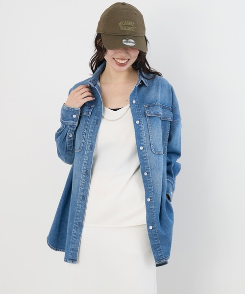 Healthy denim（ヘルシーデニム）の「【Healthy DENIM】デニムビッグシャツ（シャツ/ブラウス・レディース・インディゴブルー・0）」の2枚目の写真