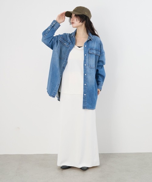 Healthy denim（ヘルシーデニム）の「【Healthy DENIM】デニムビッグシャツ（シャツ/ブラウス・レディース・インディゴブルー・0）」の5枚目の写真