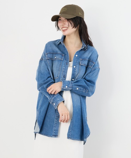 Healthy denim（ヘルシーデニム）の「【Healthy DENIM】デニムビッグシャツ（シャツ/ブラウス・レディース・インディゴブルー・0）」の6枚目の写真