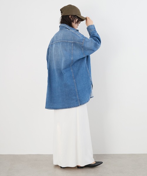 Healthy denim（ヘルシーデニム）の「【Healthy DENIM】デニムビッグシャツ（シャツ/ブラウス・レディース・インディゴブルー・0）」の8枚目の写真
