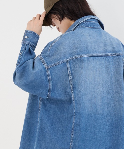 Healthy denim（ヘルシーデニム）の「【Healthy DENIM】デニムビッグシャツ（シャツ/ブラウス・レディース・インディゴブルー・0）」の10枚目の写真