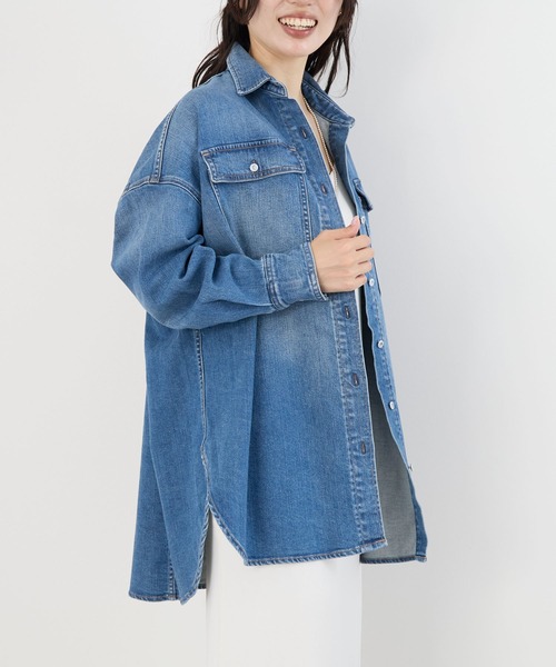 Healthy denim（ヘルシーデニム）の「【Healthy DENIM】デニムビッグシャツ（シャツ/ブラウス・レディース・インディゴブルー・0）」の12枚目の写真