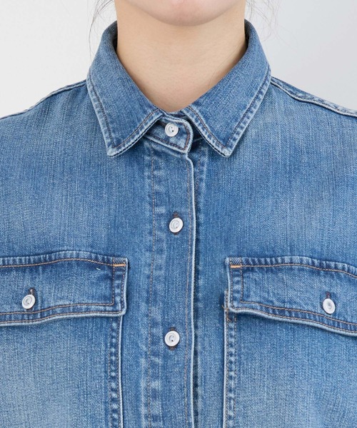 Healthy denim（ヘルシーデニム）の「【Healthy DENIM】デニムビッグシャツ（シャツ/ブラウス・レディース・インディゴブルー・0）」の16枚目の写真