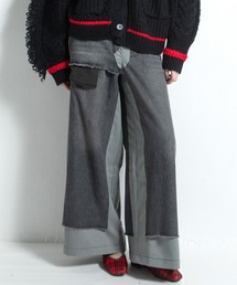 AULA AILA | ドッキングデニムワイドパンツ(デニムパンツ)