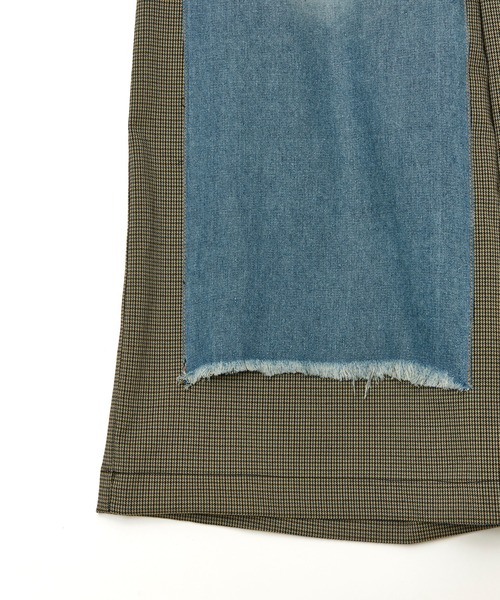 AULA AILA(アウラアイラ)の「ドッキングデニムワイドパンツ(デニムパンツ・レディース・ブラック/グレー/ブルー・0/1)」の7枚目の写真