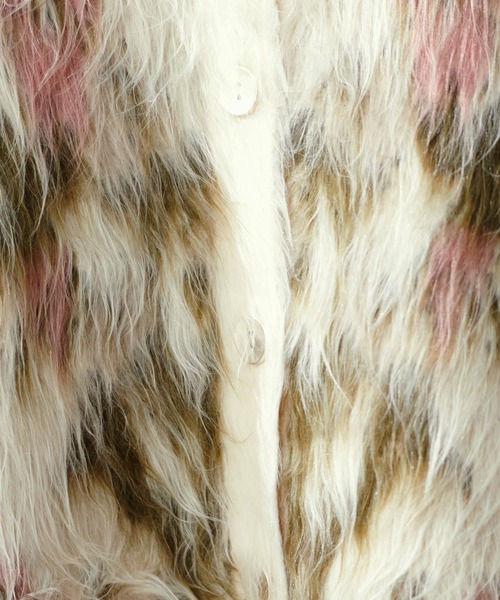 LARUTA（ラルータ）の「【LARUTA】花柄ジャガードシャギー2WAYニット（カーディガン/ボレロ・レディース・モカ/ブラウン/アイボリー/ブラック・FREE）」の11枚目の写真