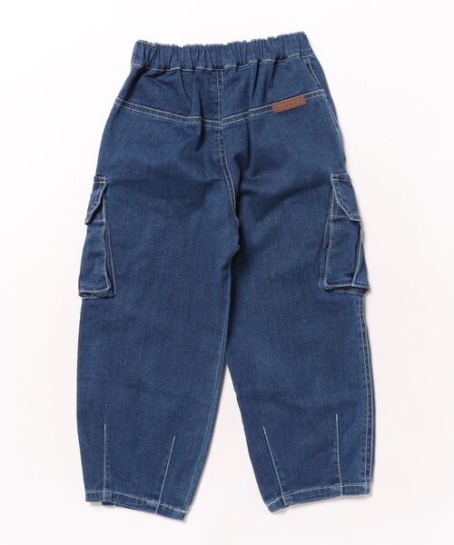 HAKKA KIDS（ハッカキッズ）の「7オンスストレッチデニムバレルレッグパンツ（デニムパンツ・キッズ・ネイビー・100cm/110cm/120cm/130cm）」の2枚目の写真