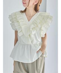 Te chichi | ギャザーフリルペプラムブラウス(シャツ/ブラウス)