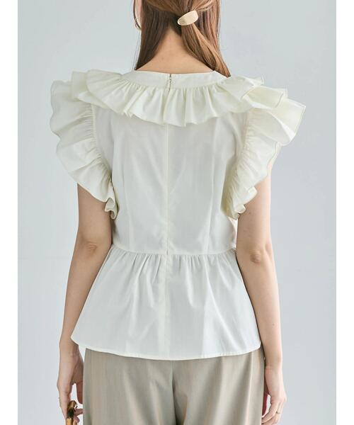 Te chichi（テチチ）の「ギャザーフリルペプラムブラウス（シャツ/ブラウス・レディース・ブラック/ピンク/オフホワイト・F）」の14枚目の写真