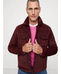 ジャケット/アウター（レッド/赤色系・スエード）ファッション通販