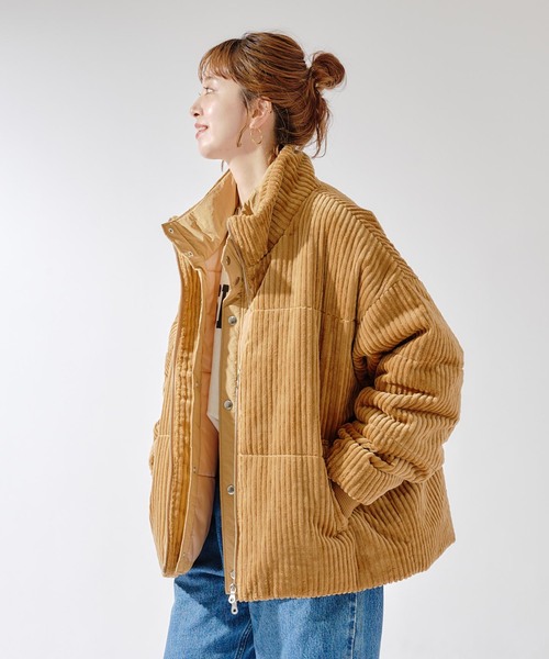 B.C STOCK（ベーセーストック）の「【Deux Allures/ドゥ アリュール】オニコール レイヤードショートブルゾン（ブルゾン・メンズ・オレンジ/アイボリー・MEDIUM/LARGE）」の7枚目の写真