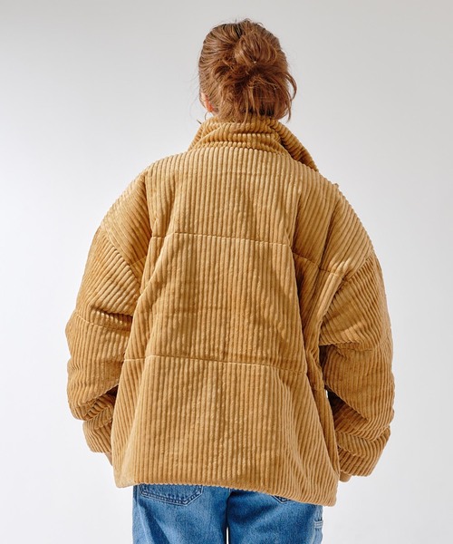 B.C STOCK（ベーセーストック）の「【Deux Allures/ドゥ アリュール】オニコール レイヤードショートブルゾン（ブルゾン・メンズ・オレンジ/アイボリー・MEDIUM/LARGE）」の8枚目の写真