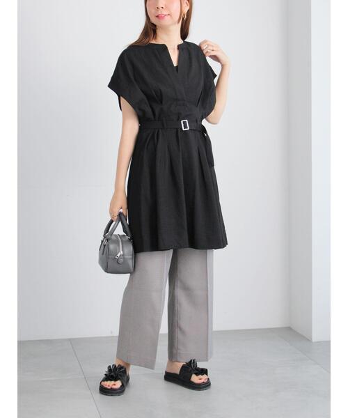 Te chichi(テチチ)の「ミリタリーチュニックシャツ(チュニック・レディース・カーキ/ブラック/ベージュ・F)」の10枚目の写真