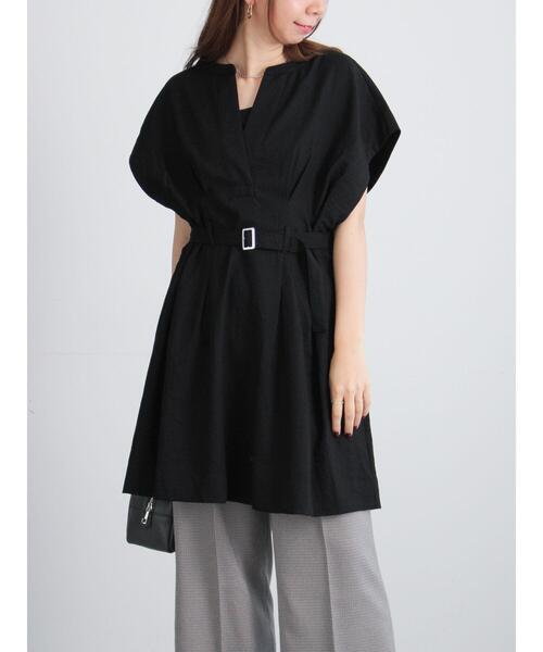 Te chichi(テチチ)の「ミリタリーチュニックシャツ(チュニック・レディース・カーキ/ブラック/ベージュ・F)」の12枚目の写真