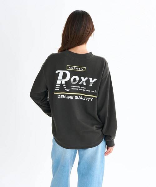 ROXY(ロキシー)の「AUTHENTIC /ロキシーバックプリント裾ラウンドシルエット長袖ロンT(Tシャツ/カットソー・レディース・ブラック/ホワイト/ピンク/ベージュ・MEDIUM/LARGE/SMALL)」の2枚目の写真