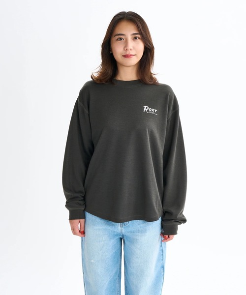 ROXY(ロキシー)の「AUTHENTIC /ロキシーバックプリント裾ラウンドシルエット長袖ロンT(Tシャツ/カットソー・レディース・ブラック/ホワイト/ピンク/ベージュ・MEDIUM/LARGE/SMALL)」の8枚目の写真