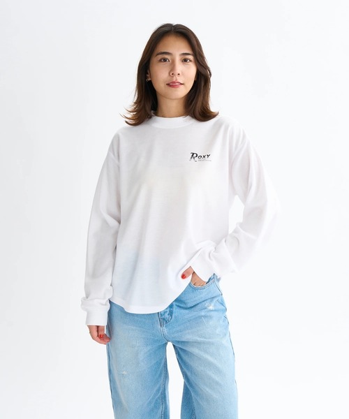 ROXY(ロキシー)の「AUTHENTIC /ロキシーバックプリント裾ラウンドシルエット長袖ロンT(Tシャツ/カットソー・レディース・ブラック/ホワイト/ピンク/ベージュ・MEDIUM/LARGE/SMALL)」の7枚目の写真