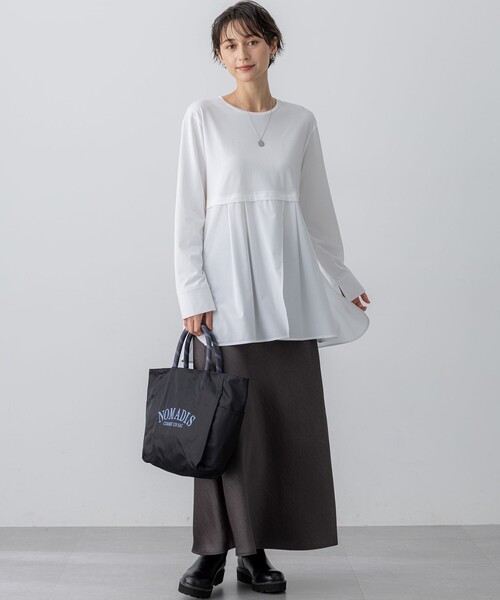 セール】【VERY11月号掲載/洗える】ヴィンテージダブルサテン ナロー