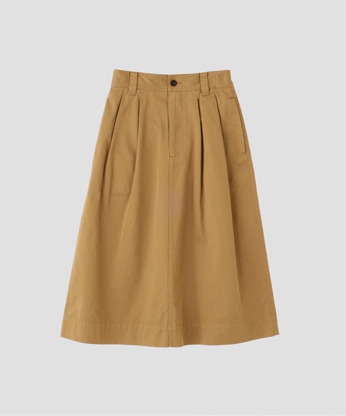 MHL.マーガレットハウエル　WASHED COTTON POPLIN スカート WASHED CHINO COTTON（スカート）｜MHL.（エムエイチエル）の