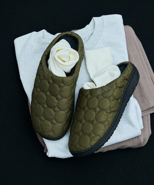 SUBU（スブ）の「【SUBU】Circle collection（スリッポン・レディース・ブラック/カーキ/シルバー/ベージュ・0/1/2/3）」の3枚目の写真